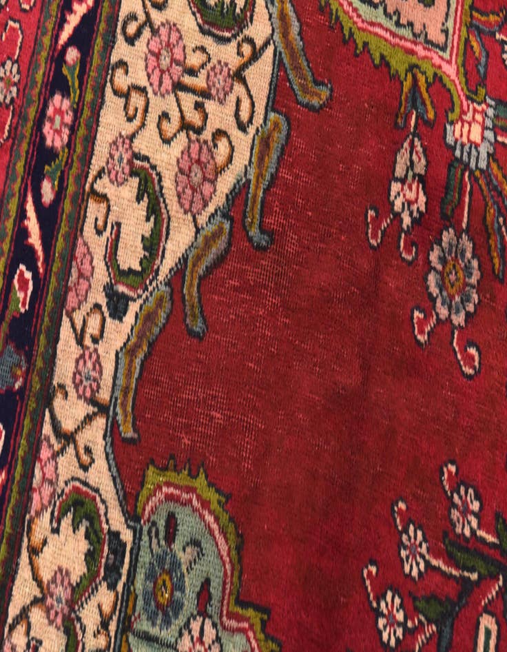 Detail image of 9' 7 x 12' 8 Hand Knotted Tabriz Persian Wool Rug