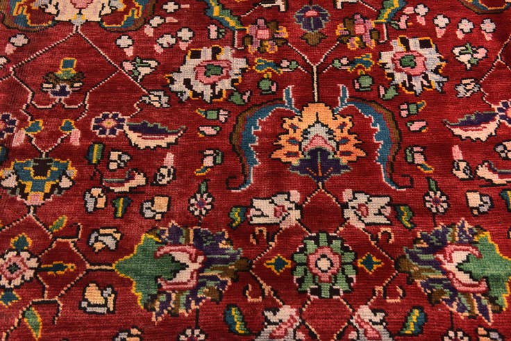 Detail image of 9' 10 x 13' Hand Knotted Tabriz Persian Wool Rug