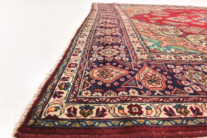 10' x 12' 9 Hand Knotted Tabriz Persian Wool Rug