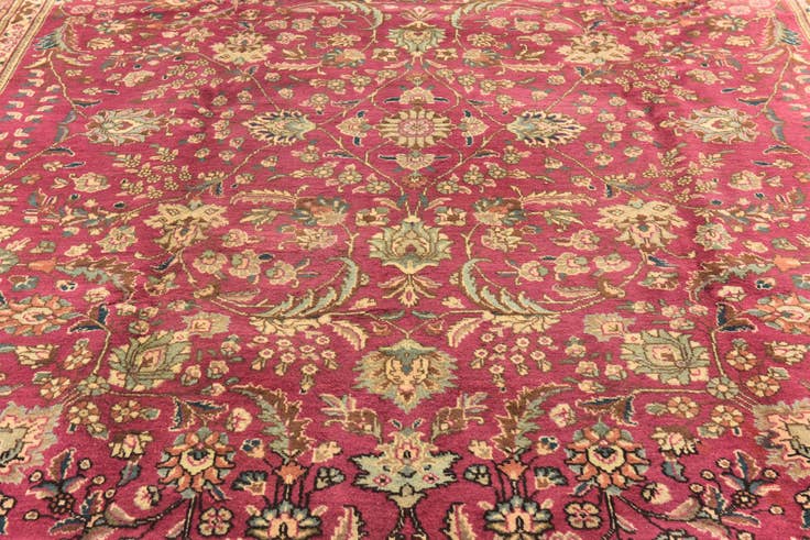 Detail image of 9' 10 x 12' 10 Hand Knotted Tabriz Persian Wool Rug