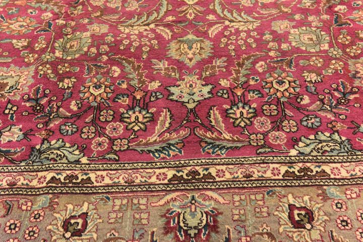9' 10 x 12' 10 Hand Knotted Tabriz Persian Wool Rug