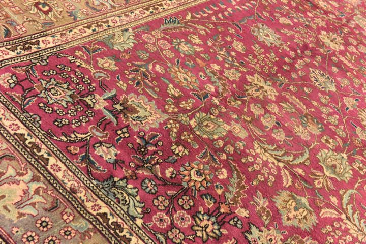 9' 10 x 12' 10 Hand Knotted Tabriz Persian Wool Rug