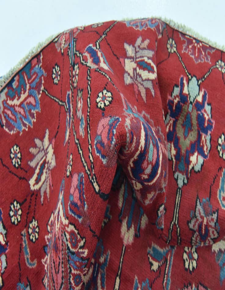 Detail image of 4' 7 x 9' 5 Hand Knotted Tabriz Persian Wool Rug