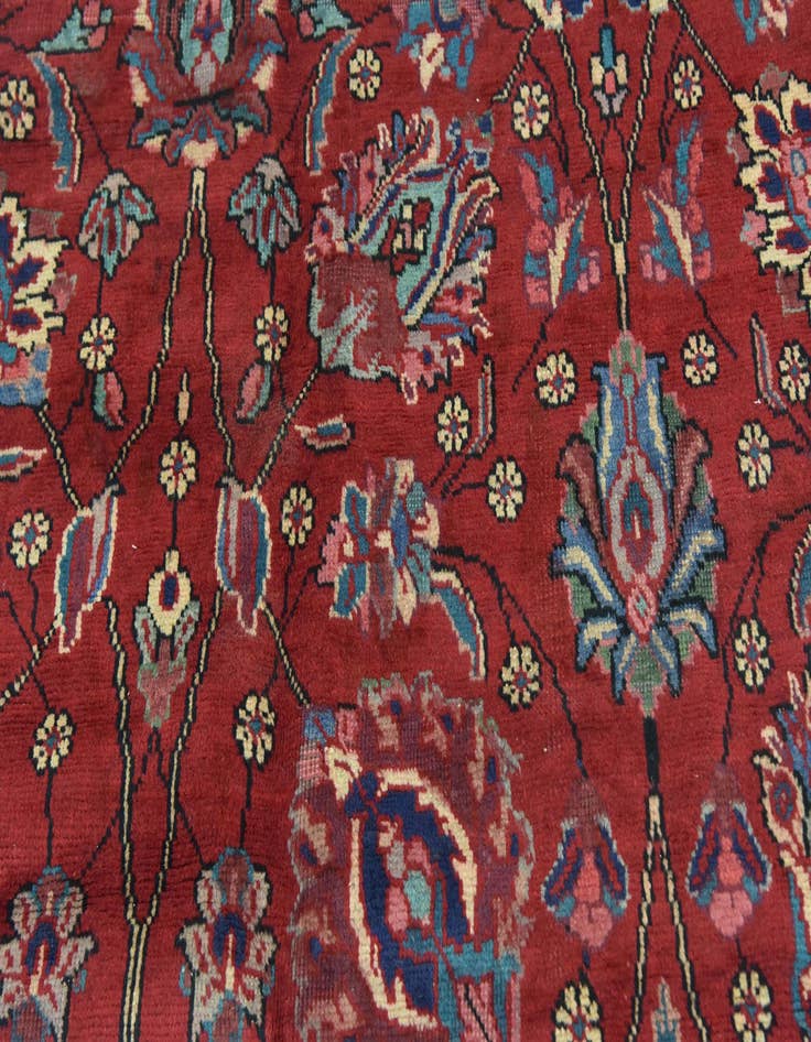 Detail image of 4' 7 x 9' 5 Hand Knotted Tabriz Persian Wool Rug