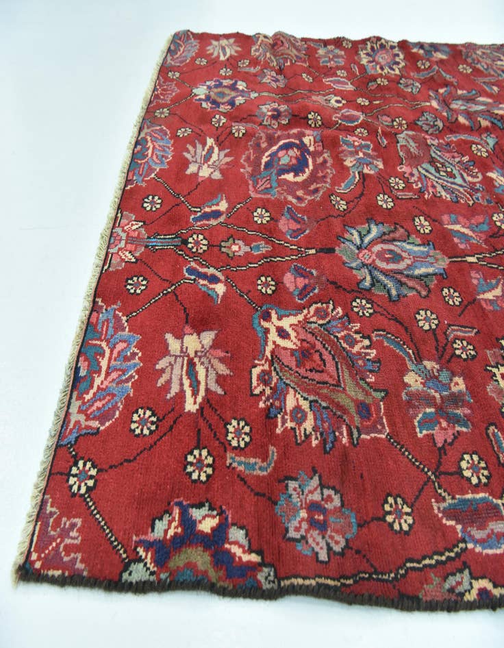 Detail image of 4' 7 x 9' 5 Hand Knotted Tabriz Persian Wool Rug