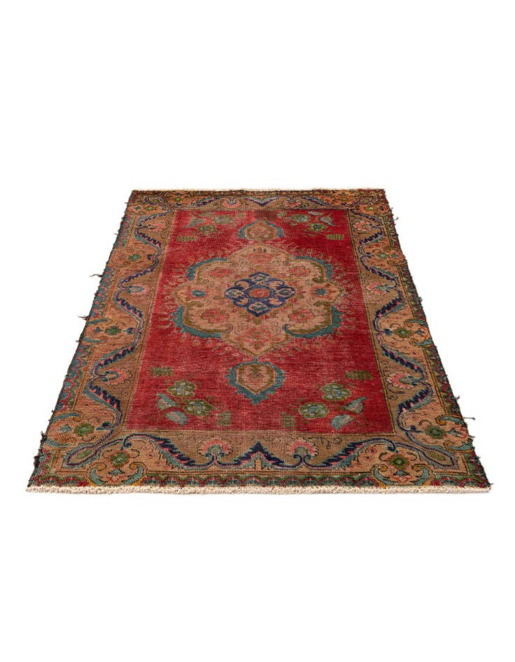 Detail image of 4' x 6' Hand Knotted Tabriz Persian Wool Rug