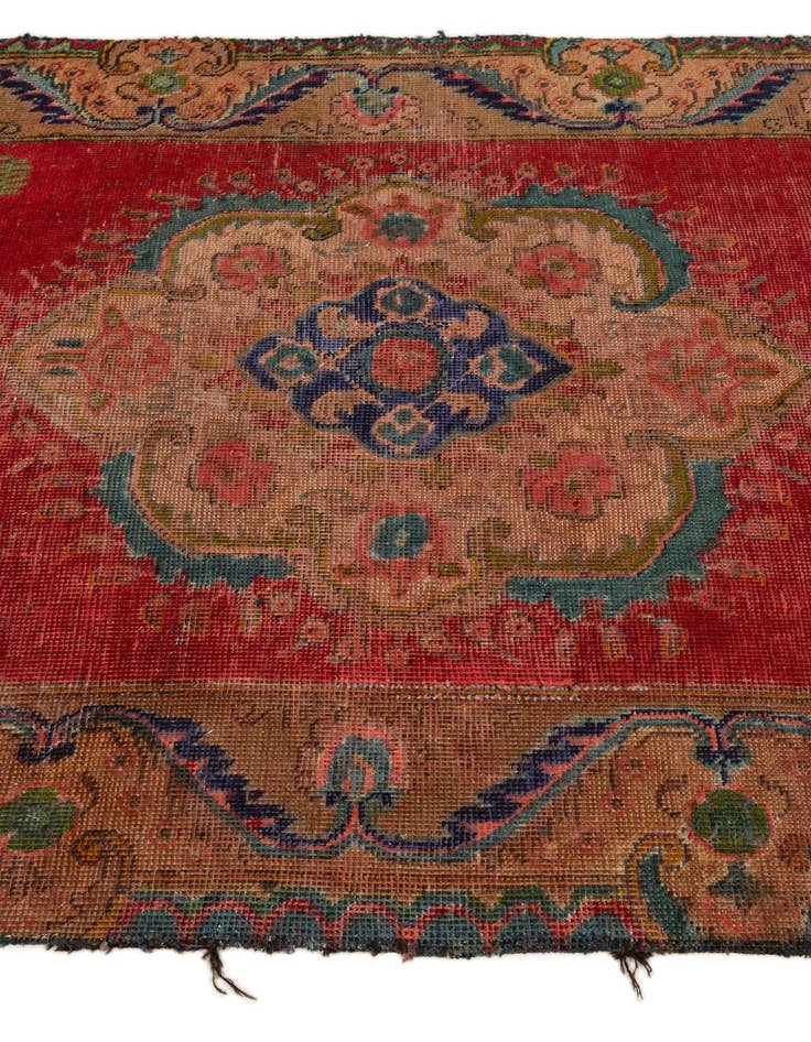 Detail image of 4' x 6' Hand Knotted Tabriz Persian Wool Rug