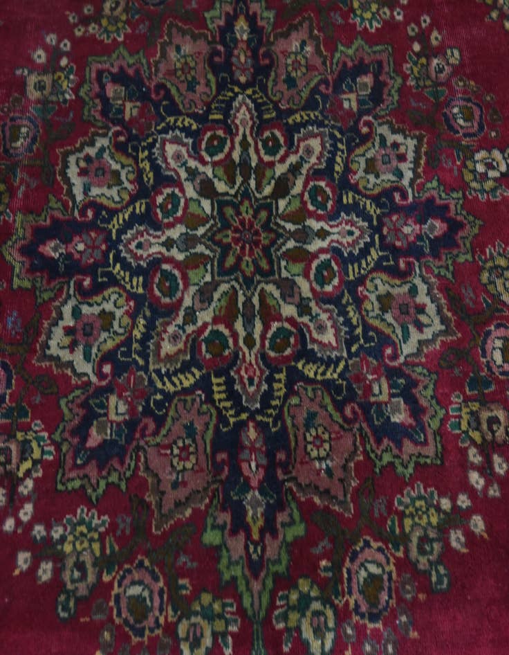 Detail image of 7' x 9' 6 Hand Knotted Tabriz Persian Wool Rug