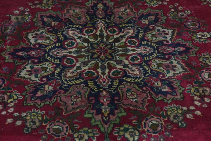 7' x 9' 6 Hand Knotted Tabriz Persian Wool Rug
