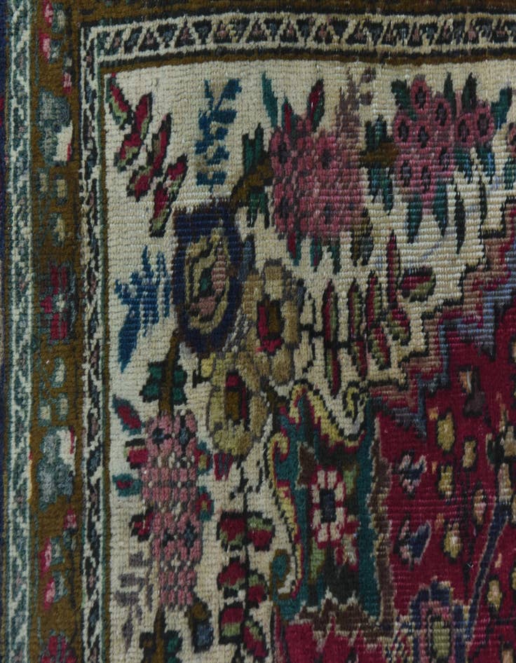 Detail image of 7' x 9' 6 Hand Knotted Tabriz Persian Wool Rug