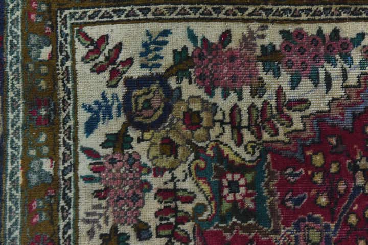 7' x 9' 6 Hand Knotted Tabriz Persian Wool Rug
