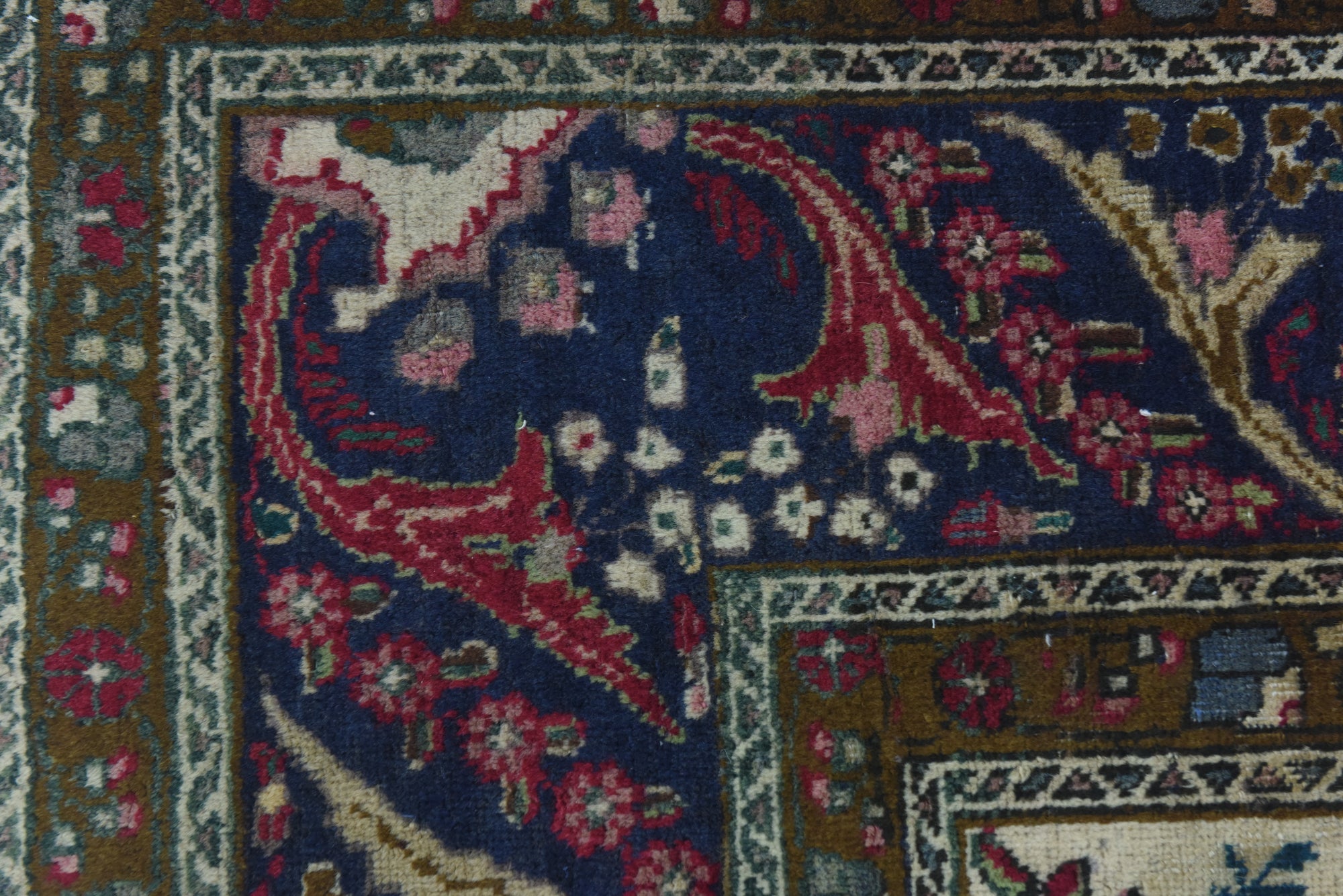 7' x 9' 6 Hand Knotted Tabriz Persian Wool Rug
