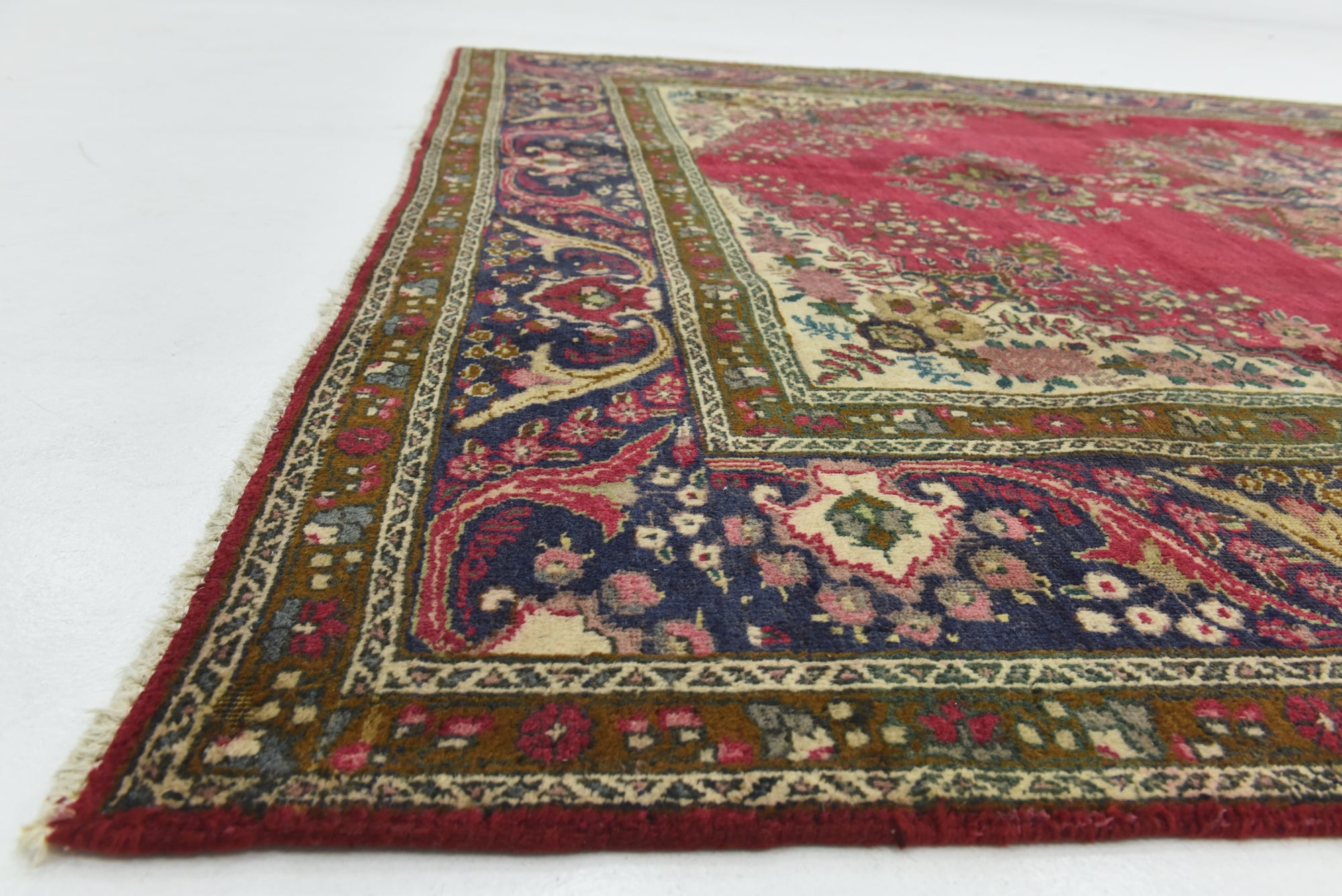 7' x 9' 6 Hand Knotted Tabriz Persian Wool Rug