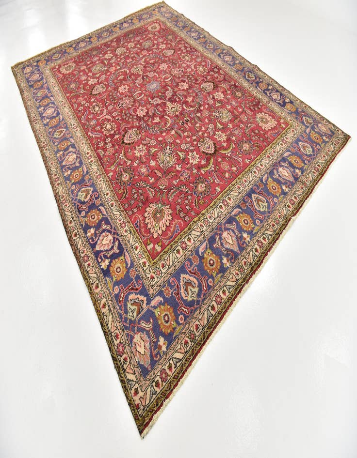 Detail image of 9' 9 x 12' 9  Hand Knotted Tabriz Persian Wool Rug