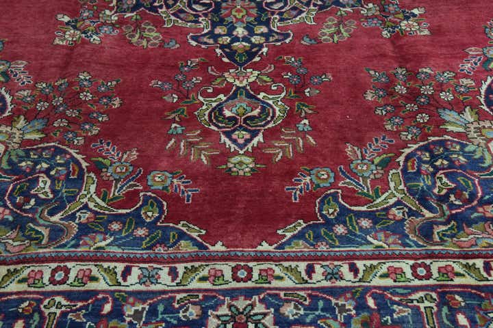 9' 9 x 13' Hand Knotted Tabriz Persian Wool Rug