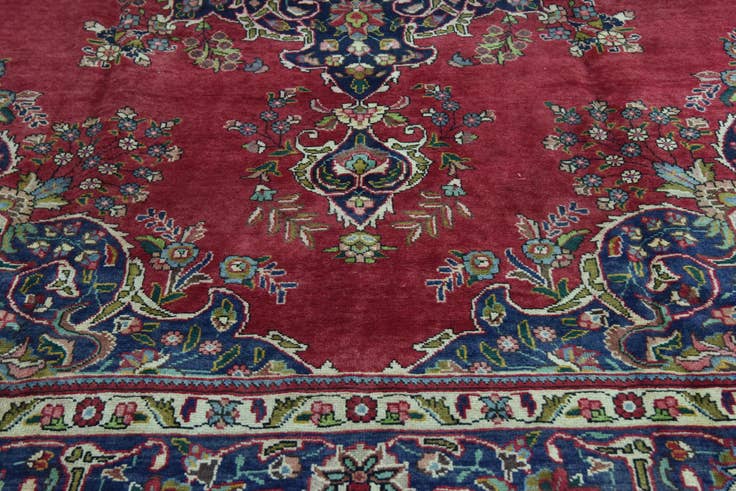 Detail image of 9' 9 x 13' Hand Knotted Tabriz Persian Wool Rug