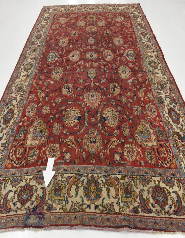 Detail image of 10' x 12' 7  Hand Knotted Tabriz Persian Wool Rug