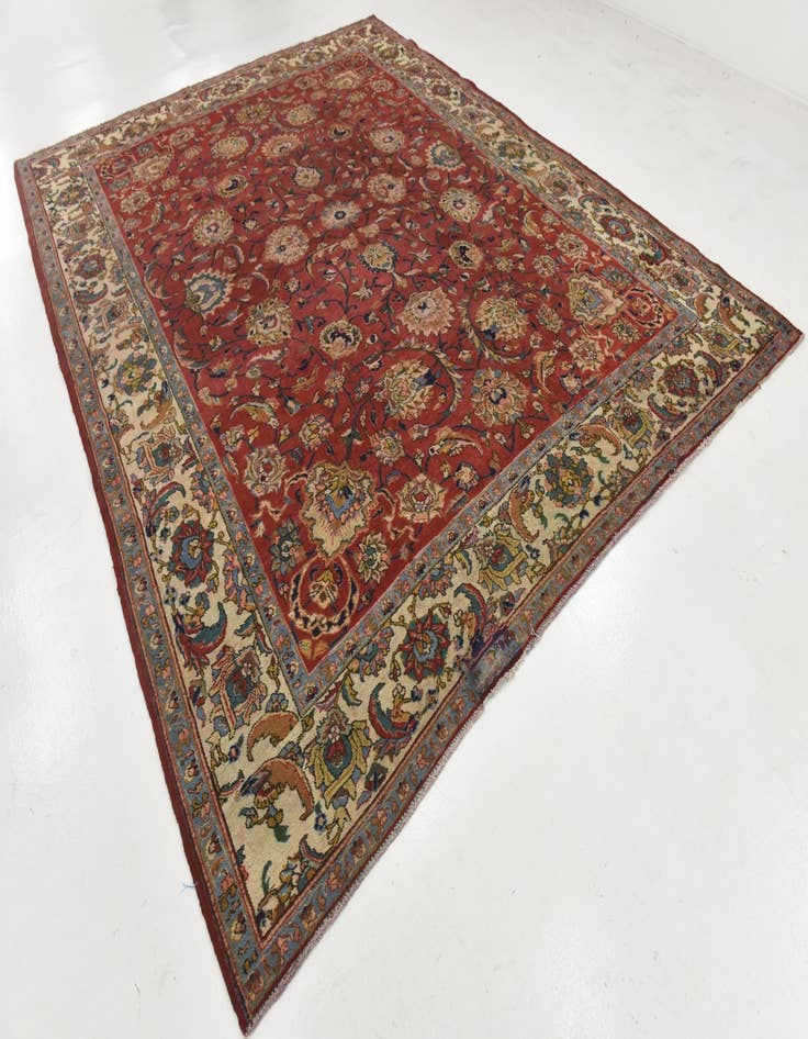 Detail image of 10' x 12' 7  Hand Knotted Tabriz Persian Wool Rug