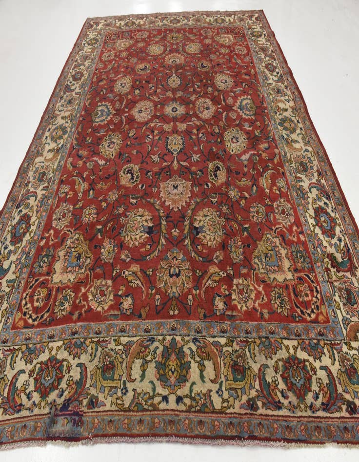 Detail image of 10' x 12' 7  Hand Knotted Tabriz Persian Wool Rug