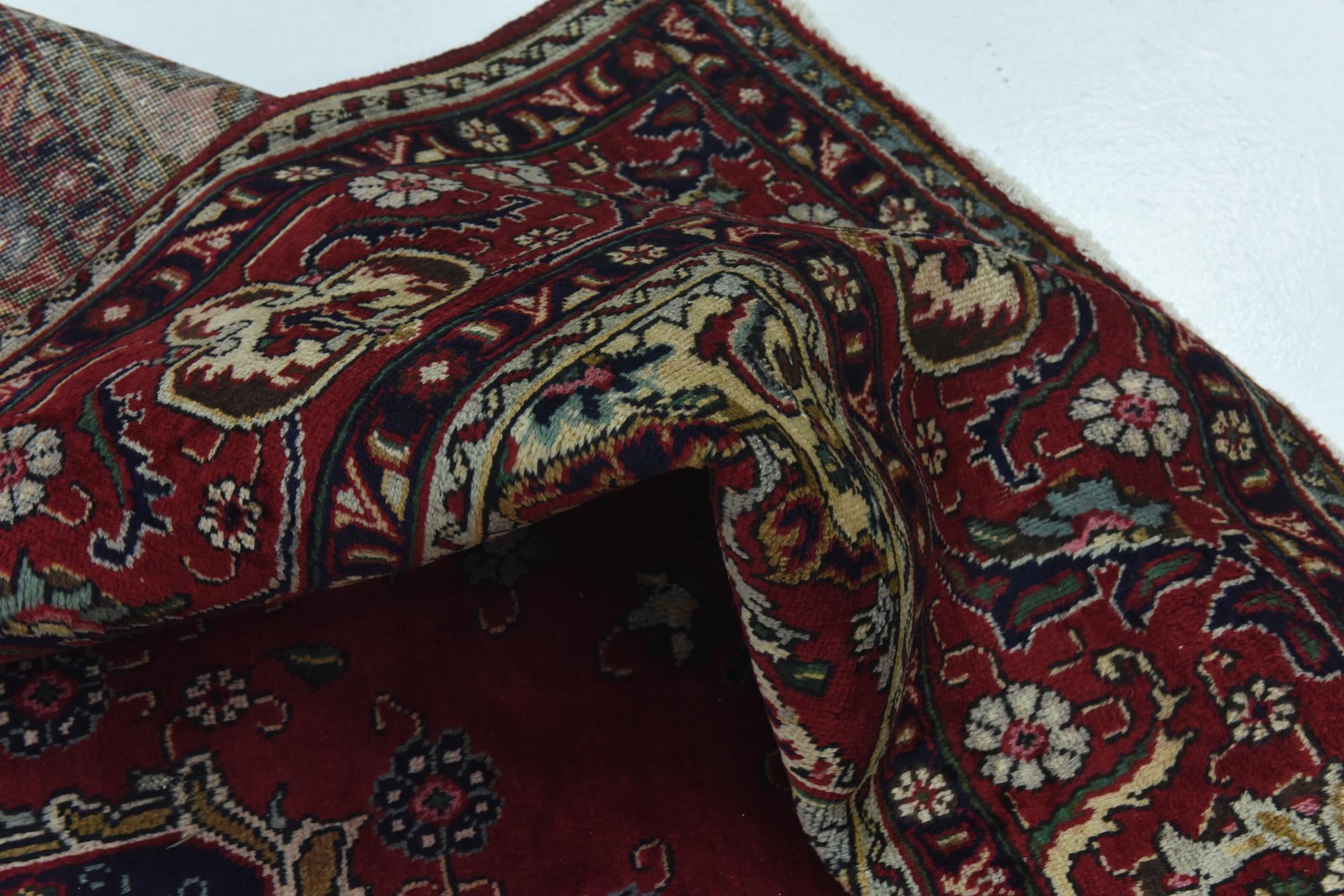 9' 8 x 12' 8 Hand Knotted Tabriz Persian Wool Rug