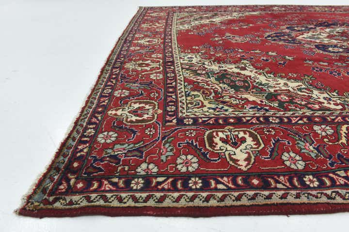 9' 8 x 12' 8 Hand Knotted Tabriz Persian Wool Rug