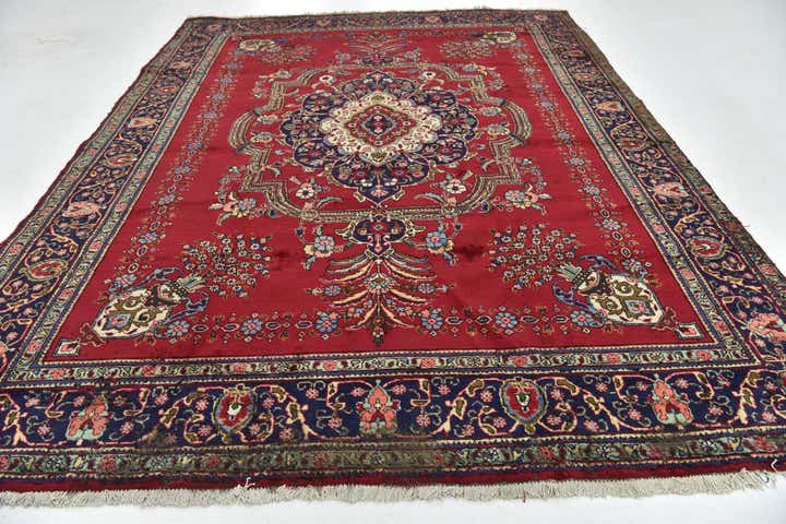 9' 9 x 12' 10 Hand Knotted Tabriz Persian Wool Rug