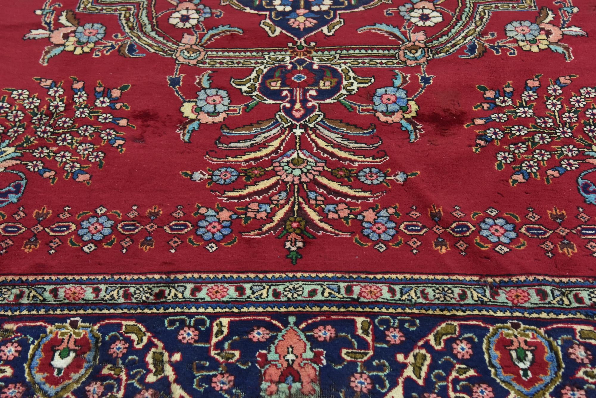 9' 9 x 12' 10 Hand Knotted Tabriz Persian Wool Rug