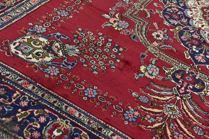 9' 9 x 12' 10 Hand Knotted Tabriz Persian Wool Rug