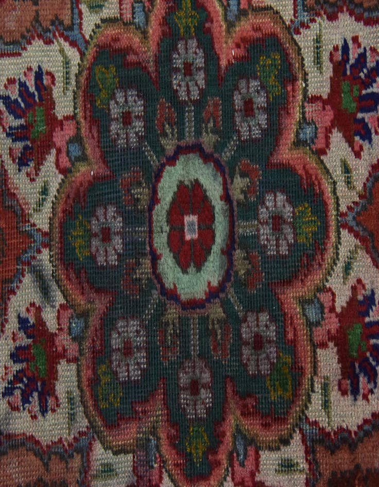 Detail image of 9' 10 x 12' 10  Hand Knotted Tabriz Persian Wool Rug