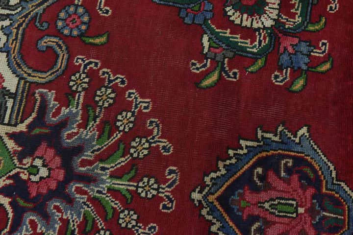 9' 7 x 12' 7 Hand Knotted Tabriz Persian Wool Rug