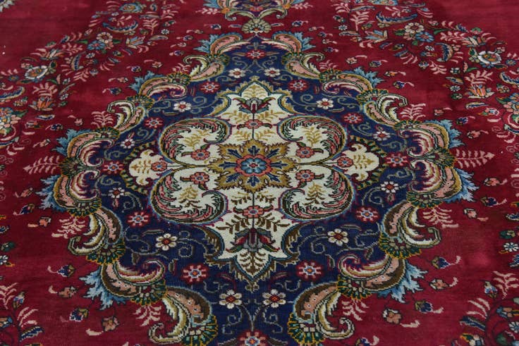 Detail image of 10' x 12' 6 Hand Knotted Tabriz Persian Wool Rug