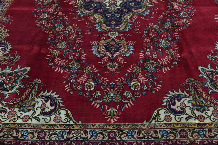 10' x 12' 6 Hand Knotted Tabriz Persian Wool Rug