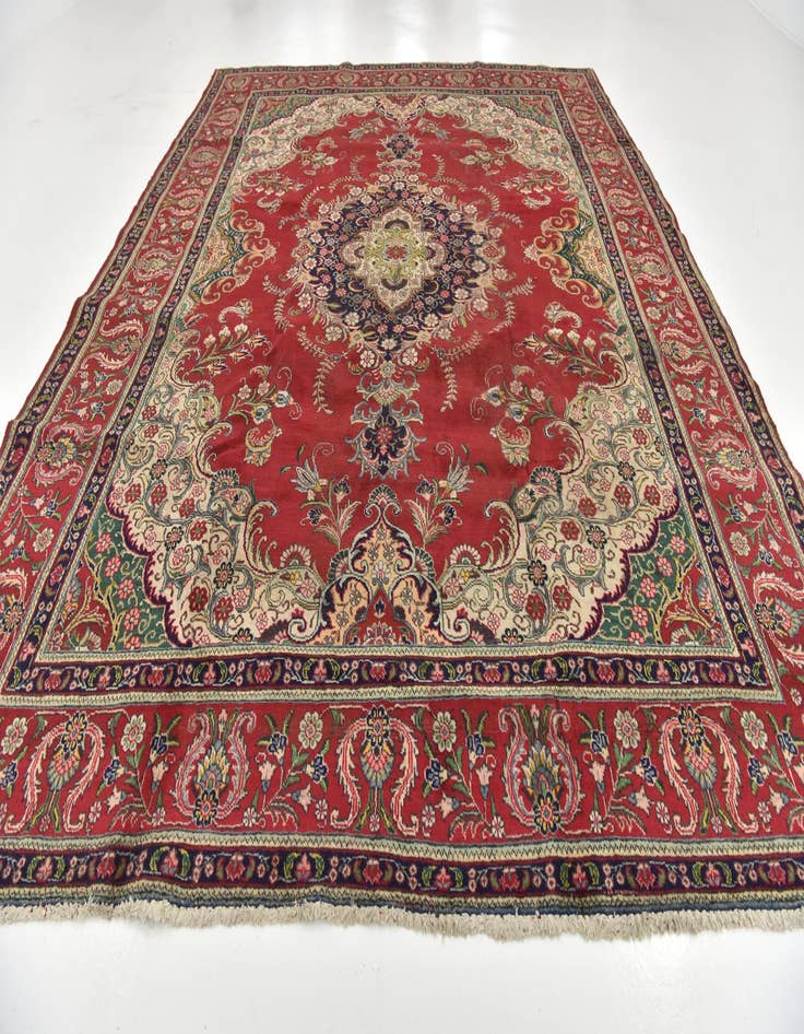 Detail image of 10' x 12' 9  Hand Knotted Tabriz Persian Wool Rug