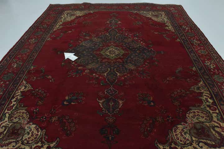 9' 8 x 11' 10 Hand Knotted Tabriz Persian Wool Rug