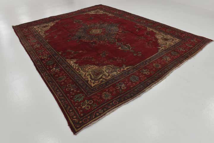 9' 8 x 11' 10 Hand Knotted Tabriz Persian Wool Rug
