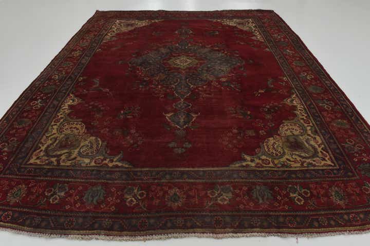 9' 8 x 11' 10 Hand Knotted Tabriz Persian Wool Rug