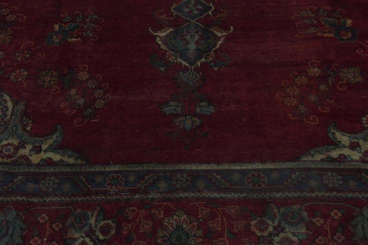Detail image of 9' 8 x 11' 10 Hand Knotted Tabriz Persian Wool Rug