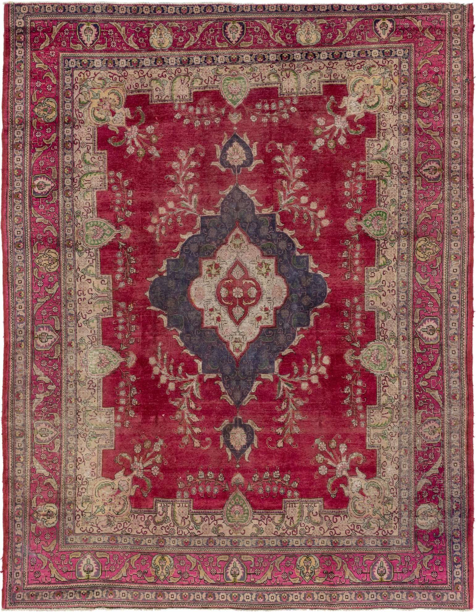 Primary image 9' 10 x 12' 10  Hand Knotted Tabriz Persian Wool Rug
