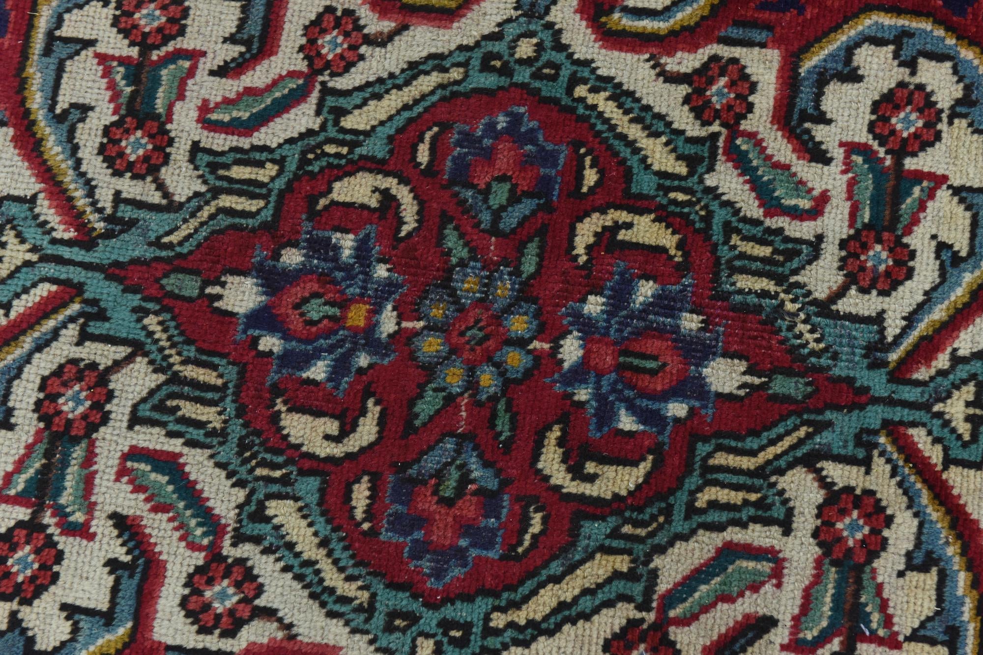 9' 9 x 12' 9 Hand Knotted Tabriz Persian Wool Rug