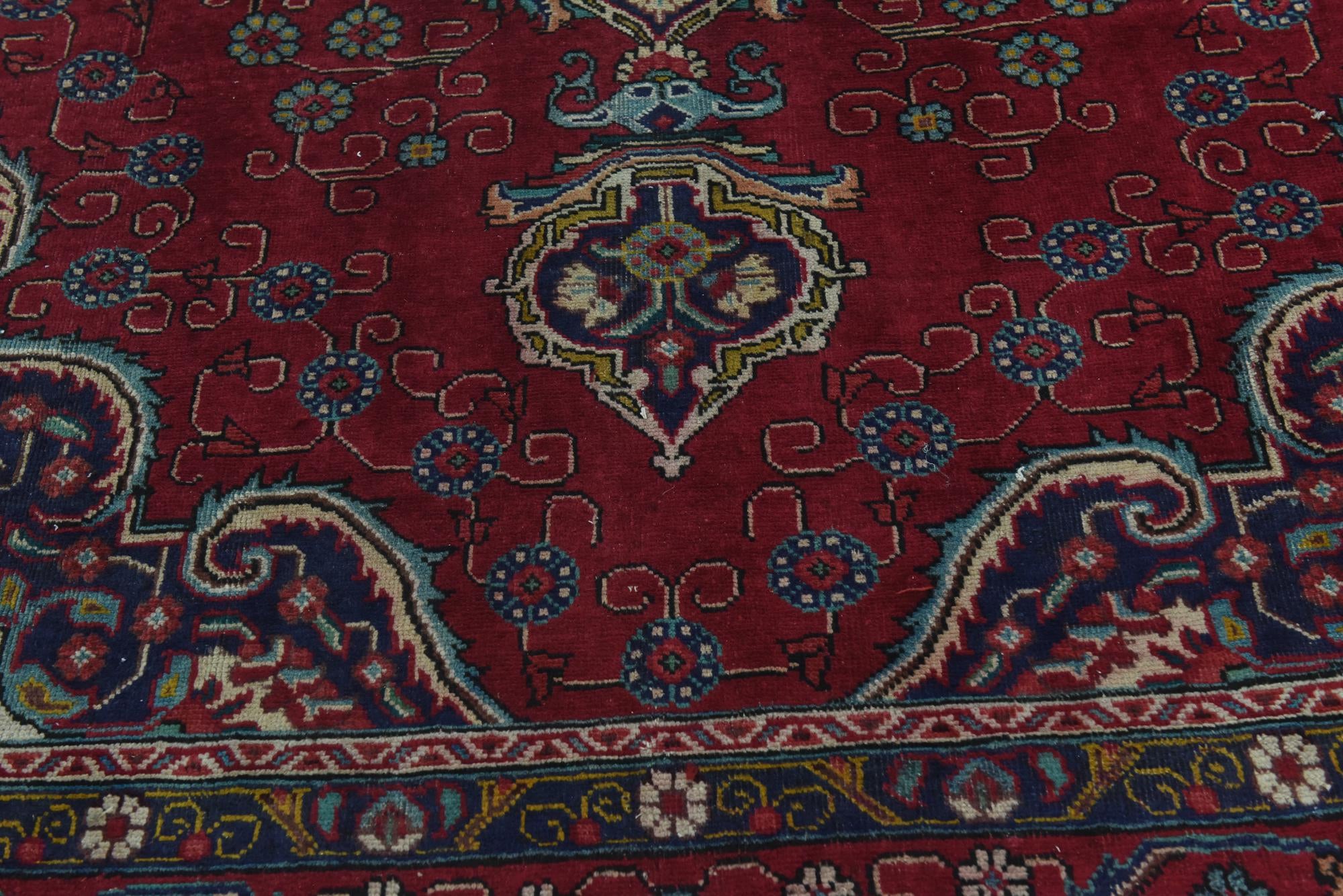 9' 9 x 12' 9 Hand Knotted Tabriz Persian Wool Rug