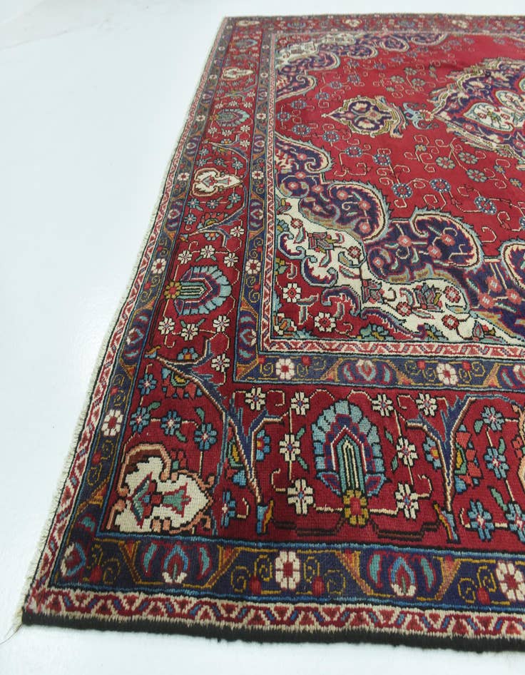 Detail image of 9' 9 x 12' 9 Hand Knotted Tabriz Persian Wool Rug