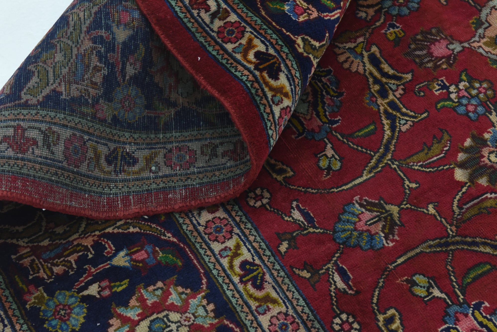 10' x 12' 6 Hand Knotted Tabriz Persian Wool Rug