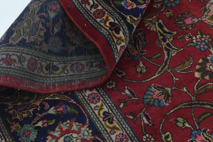 10' x 12' 6 Hand Knotted Tabriz Persian Wool Rug