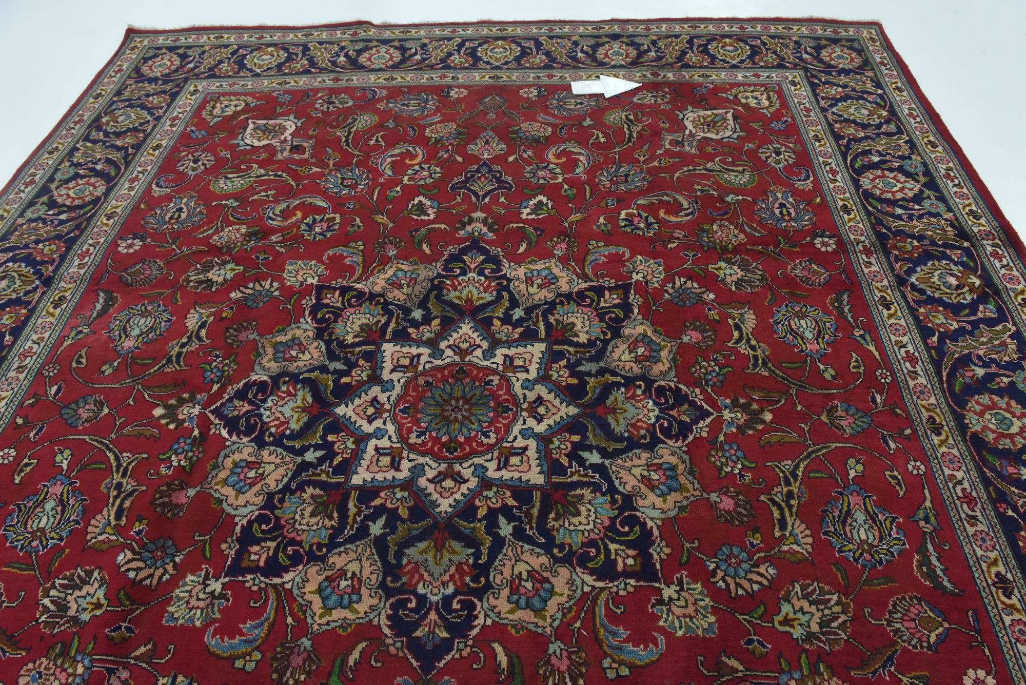 10' x 12' 6 Hand Knotted Tabriz Persian Wool Rug