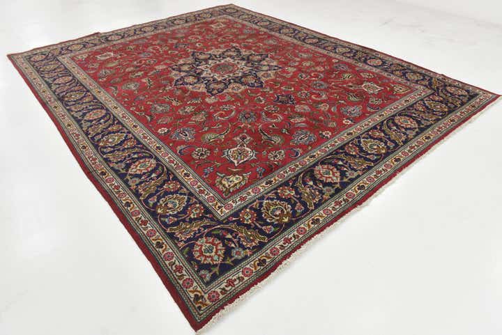 10' x 12' 6 Hand Knotted Tabriz Persian Wool Rug