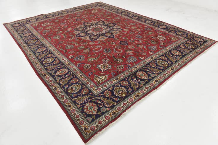 Detail image of 10' x 12' 6 Hand Knotted Tabriz Persian Wool Rug