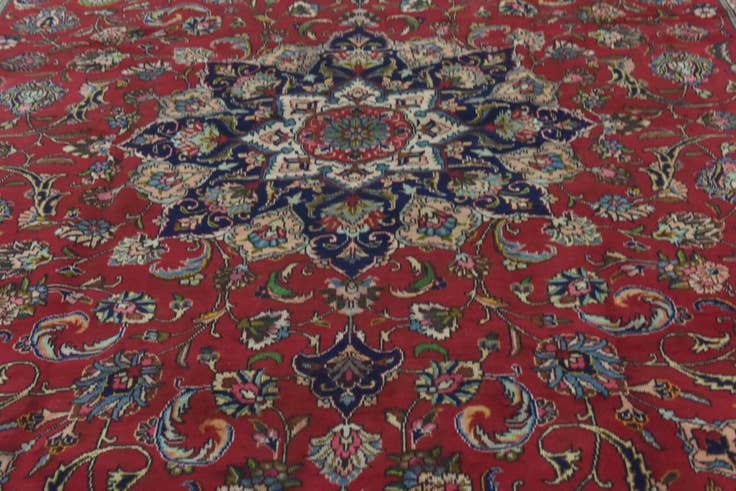 Detail image of 10' x 12' 6 Hand Knotted Tabriz Persian Wool Rug