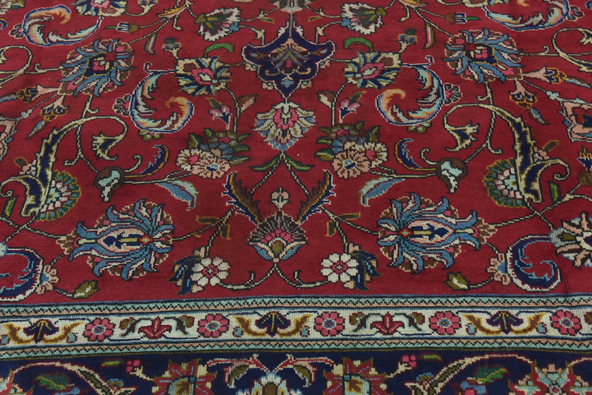 10' x 12' 6 Hand Knotted Tabriz Persian Wool Rug
