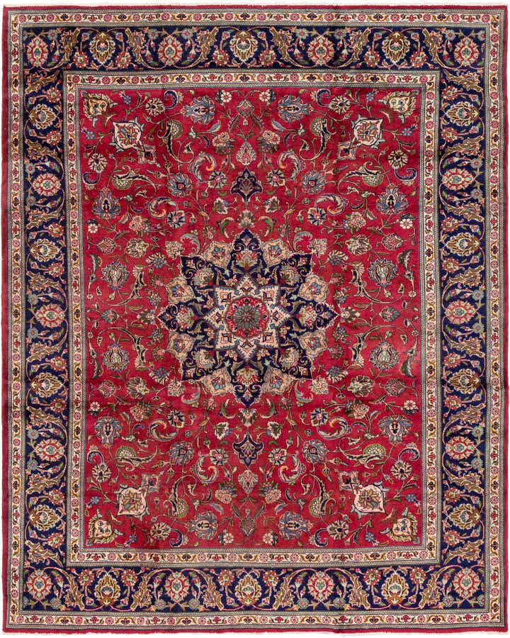 10' x 12' 6 Hand Knotted Tabriz Persian Wool Rug