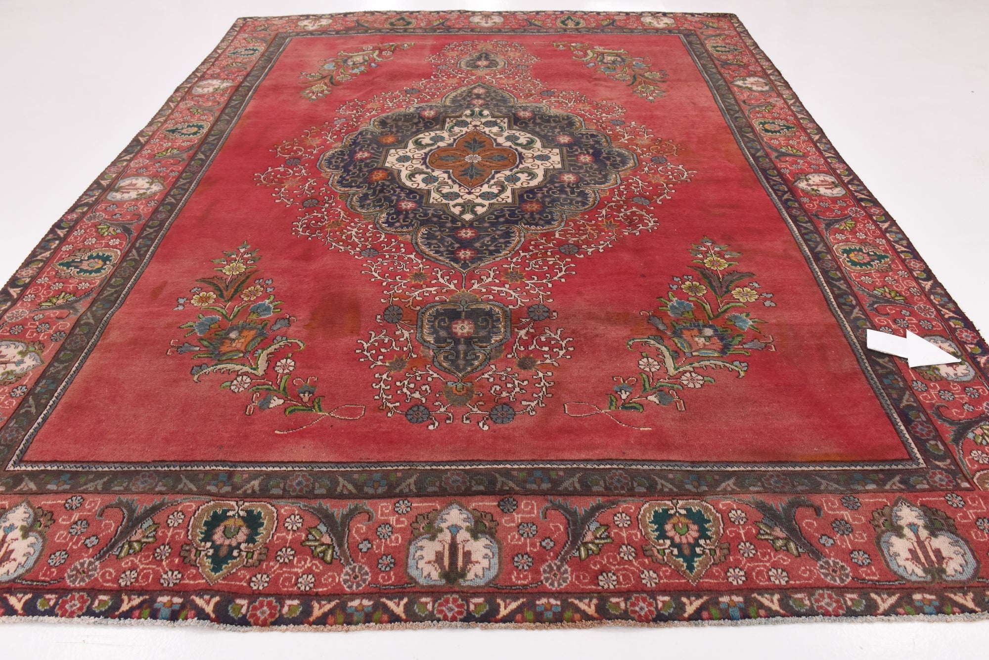 9' 7 x 12' 8 Hand Knotted Tabriz Persian Wool Rug